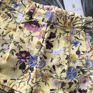 Girls Toddler Authentic Gucci Floral Shorts